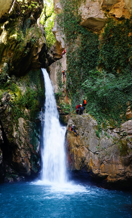 canyoning go active metsovo